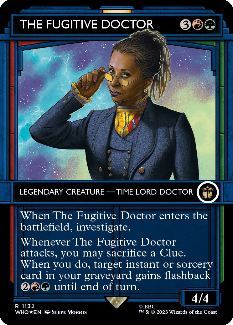 The Fugitive Doctor (Showcase) (Surge Foil) [Doctor Who] | Tables and Towers