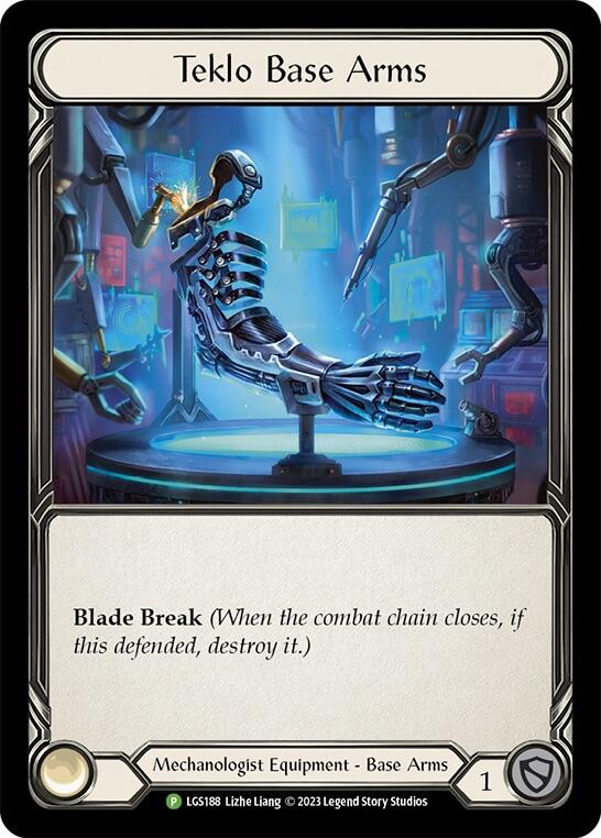 Teklo Base Arms [LGS188] (Promo)  Cold Foil | Tables and Towers