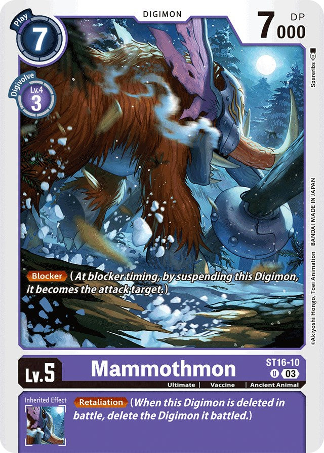 Mammothmon [ST16-10] [Starter Deck: Wolf of Friendship] | Tables and Towers