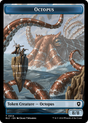 Octopus // Rabbit Double-Sided Token [Bloomburrow Commander Tokens] | Tables and Towers