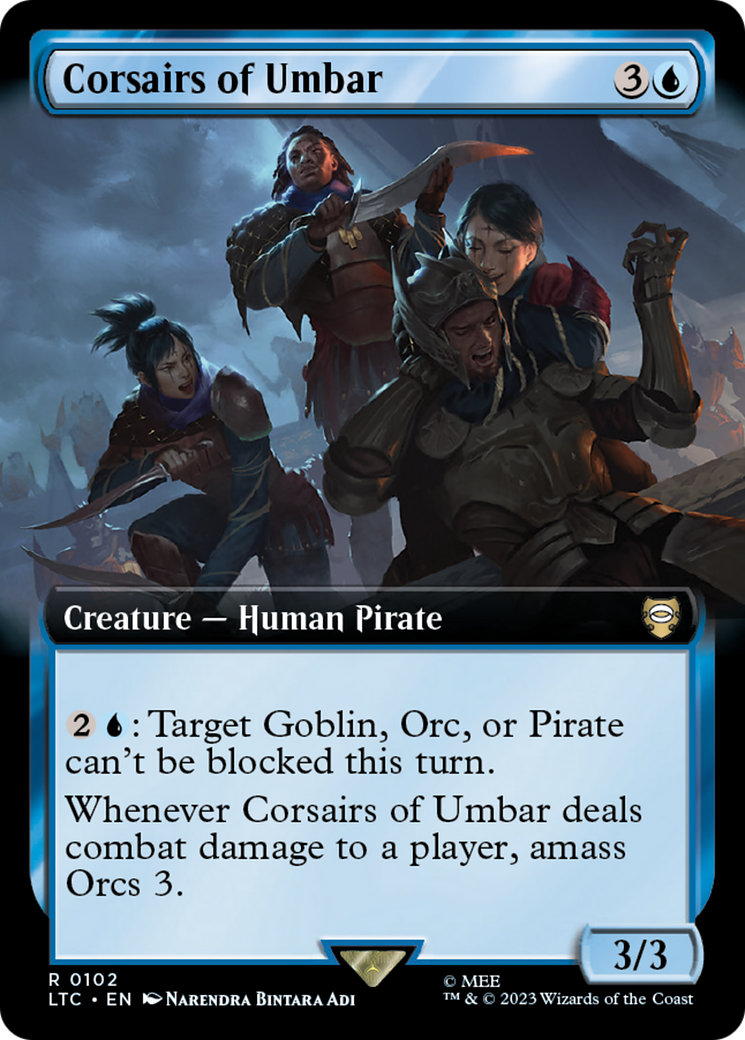 Corsairs of Umbar (Extended Art) [The Lord of the Rings: Tales of Middle-Earth Commander] | Tables and Towers