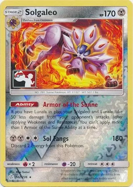 Solgaleo (142/236) [League & Championship Cards] | Tables and Towers