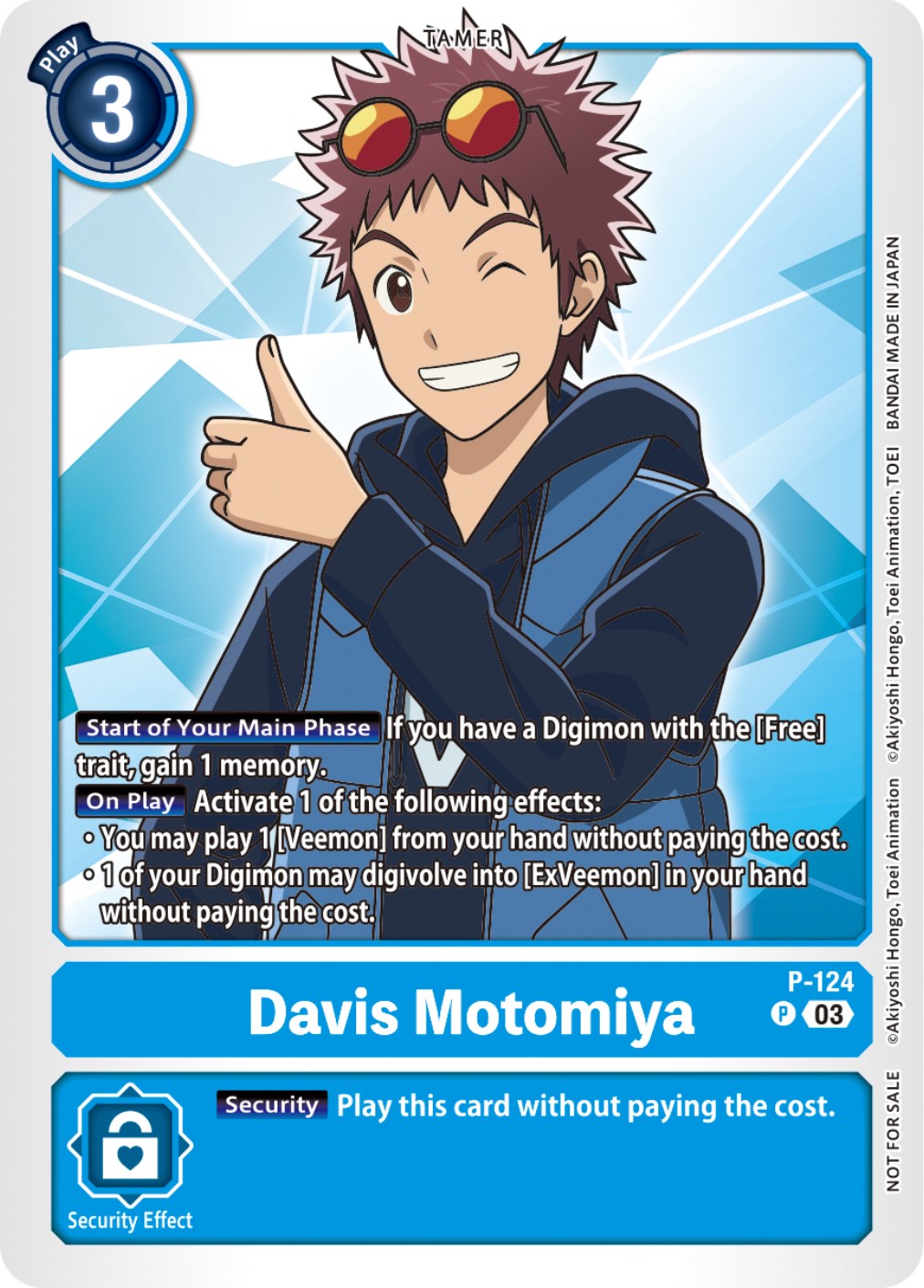 Davis Motomiya [P-124] (NYCC 2023 Demo Deck) [Promotional Cards] | Tables and Towers