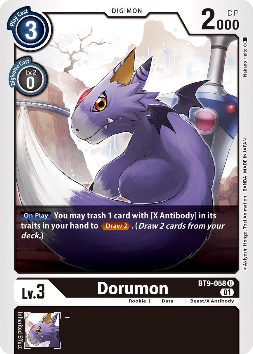 Dorumon [BT9-058] [X Record] | Tables and Towers