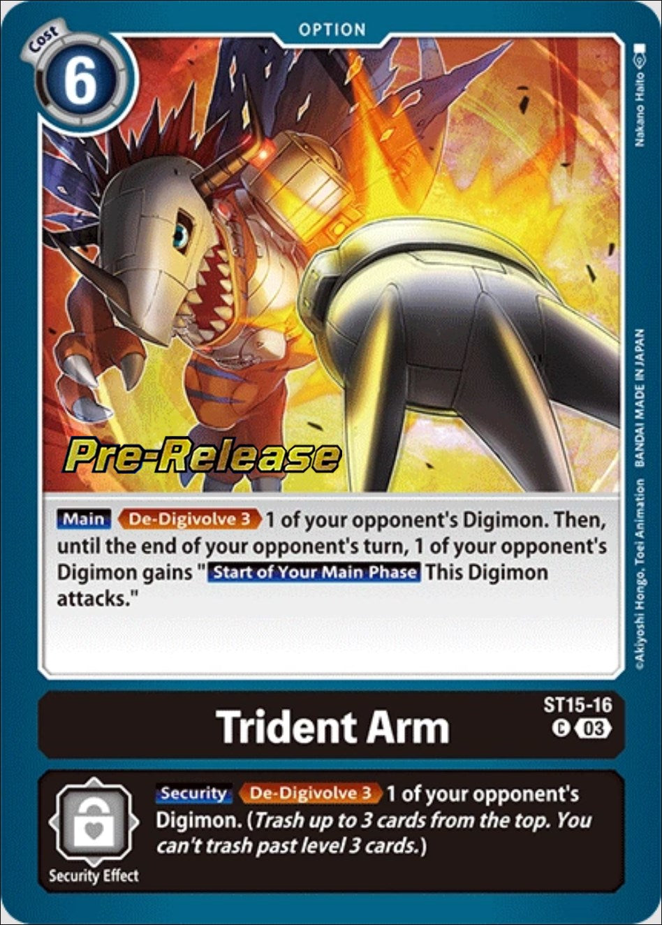 Trident Arm [ST15-16] [Starter Deck: Dragon of Courage Pre-Release Cards] | Tables and Towers