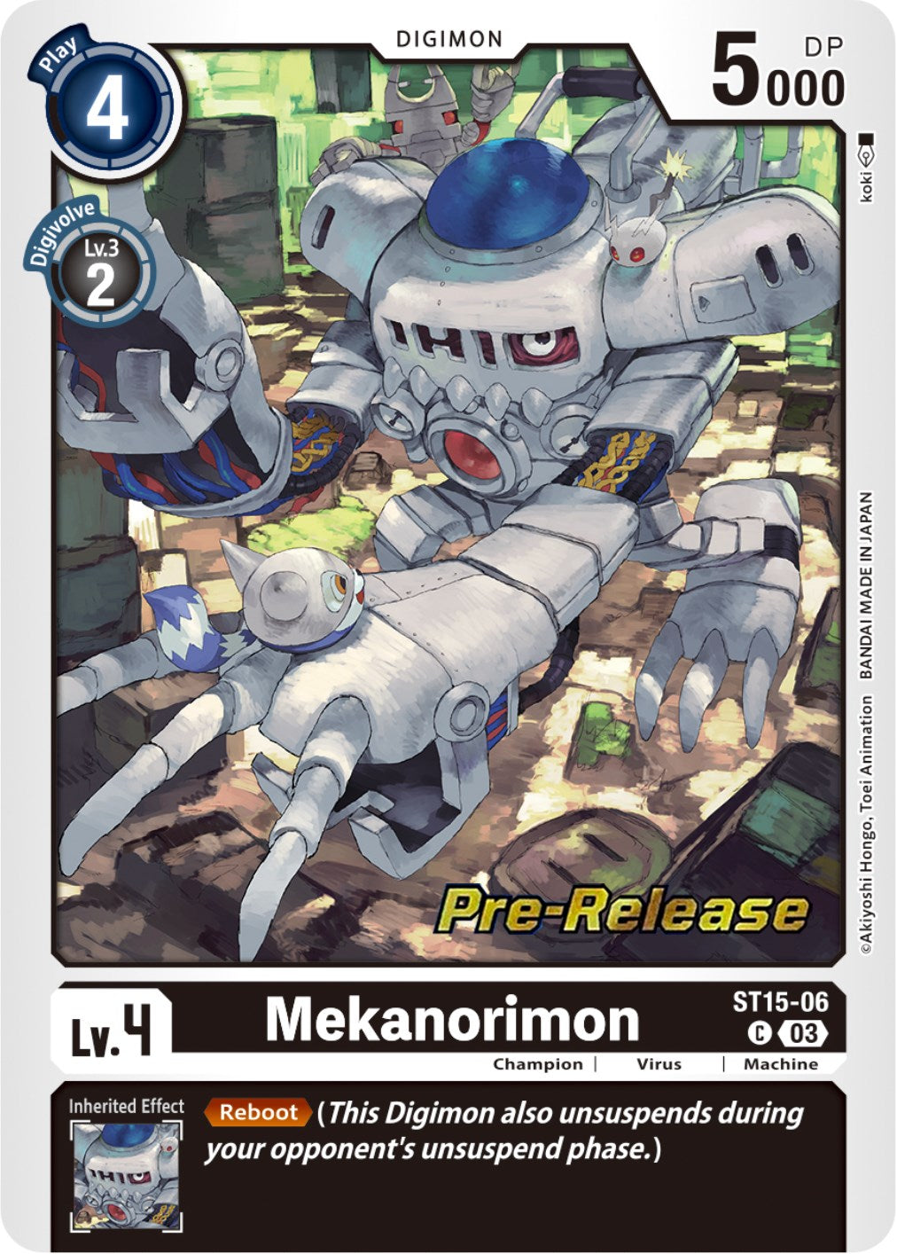 Mekanorimon [ST15-06] [Starter Deck: Dragon of Courage Pre-Release Cards] | Tables and Towers