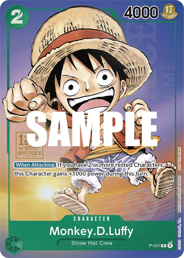 Monkey.D.Luffy (1st Anniversary Tournament) [One Piece Promotion Cards] | Tables and Towers