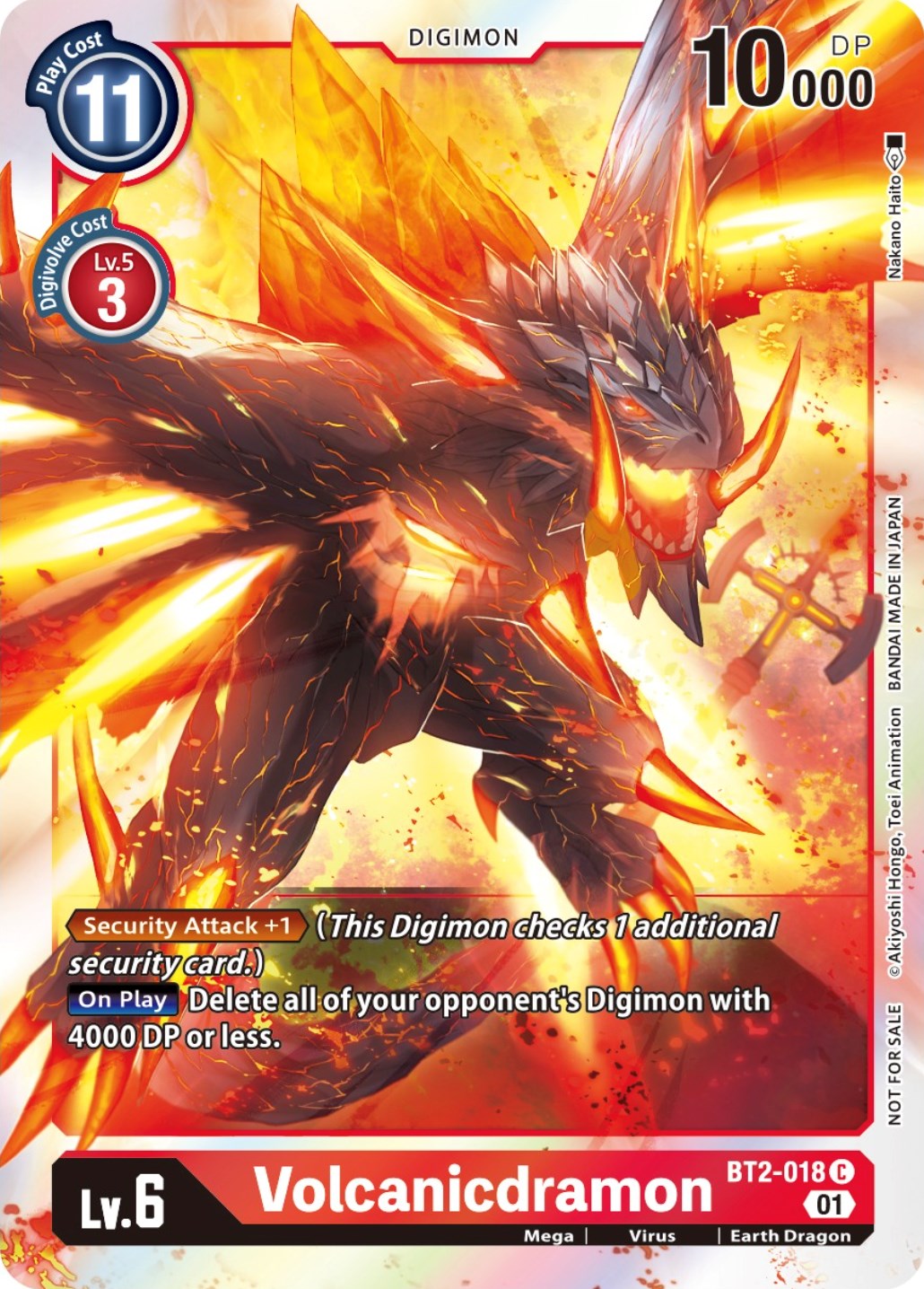 Volcanicdramon [BT2-018] (ST-11 Special Entry Pack) [Release Special Booster Promos] | Tables and Towers