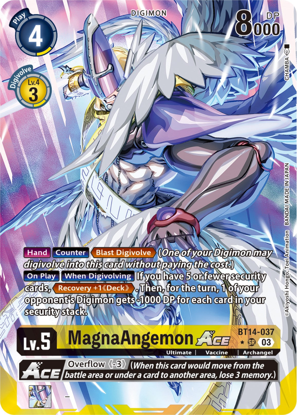 MagnaAngemon Ace [BT14-037] (English Exclusive Alternate Art) [Blast Ace] | Tables and Towers