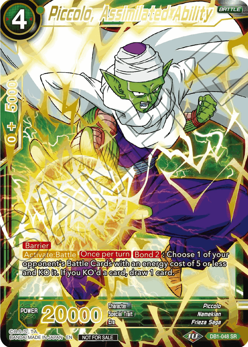 Piccolo, Assimilated Ability (Alt. Art Card Set 2023 Vol. 1) (DB1-048) [Tournament Promotion Cards] | Tables and Towers