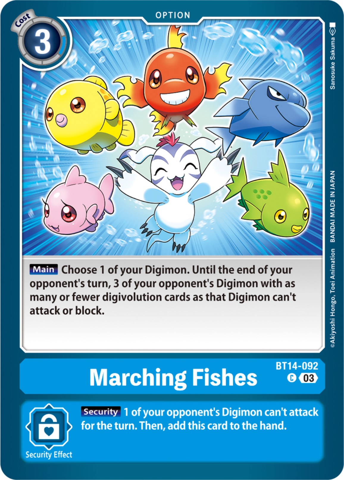 Marching Fishes [BT14-092] [Blast Ace] | Tables and Towers