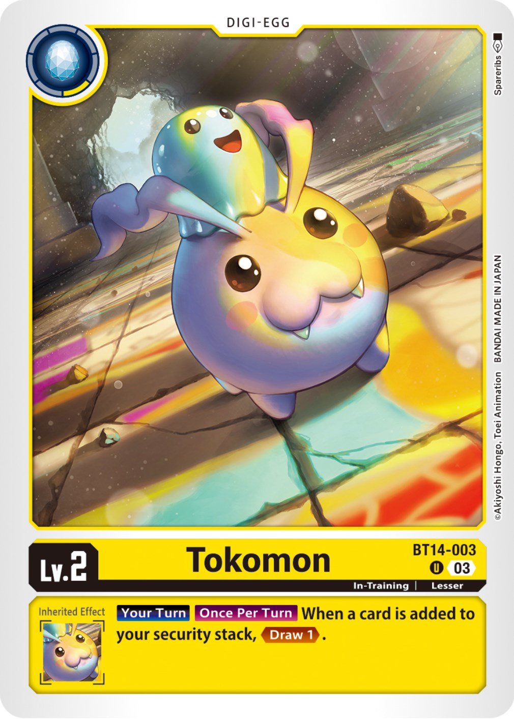 Tokomon [BT14-003] [Blast Ace] | Tables and Towers