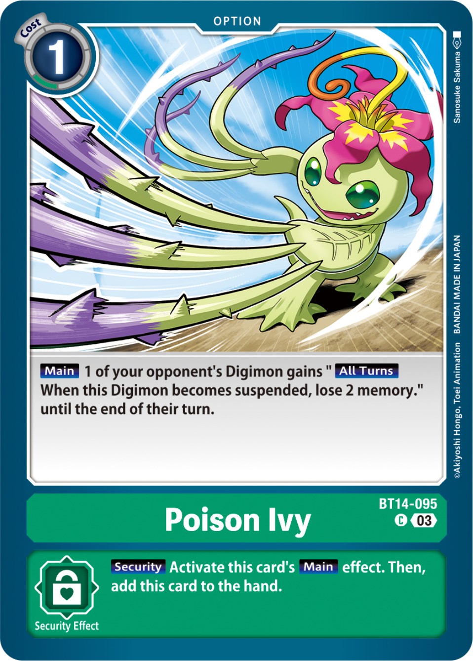 Poison Ivy [BT14-095] [Blast Ace] | Tables and Towers