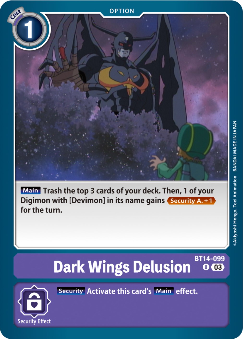 Dark Wings Delusion [BT14-099] [Blast Ace] | Tables and Towers