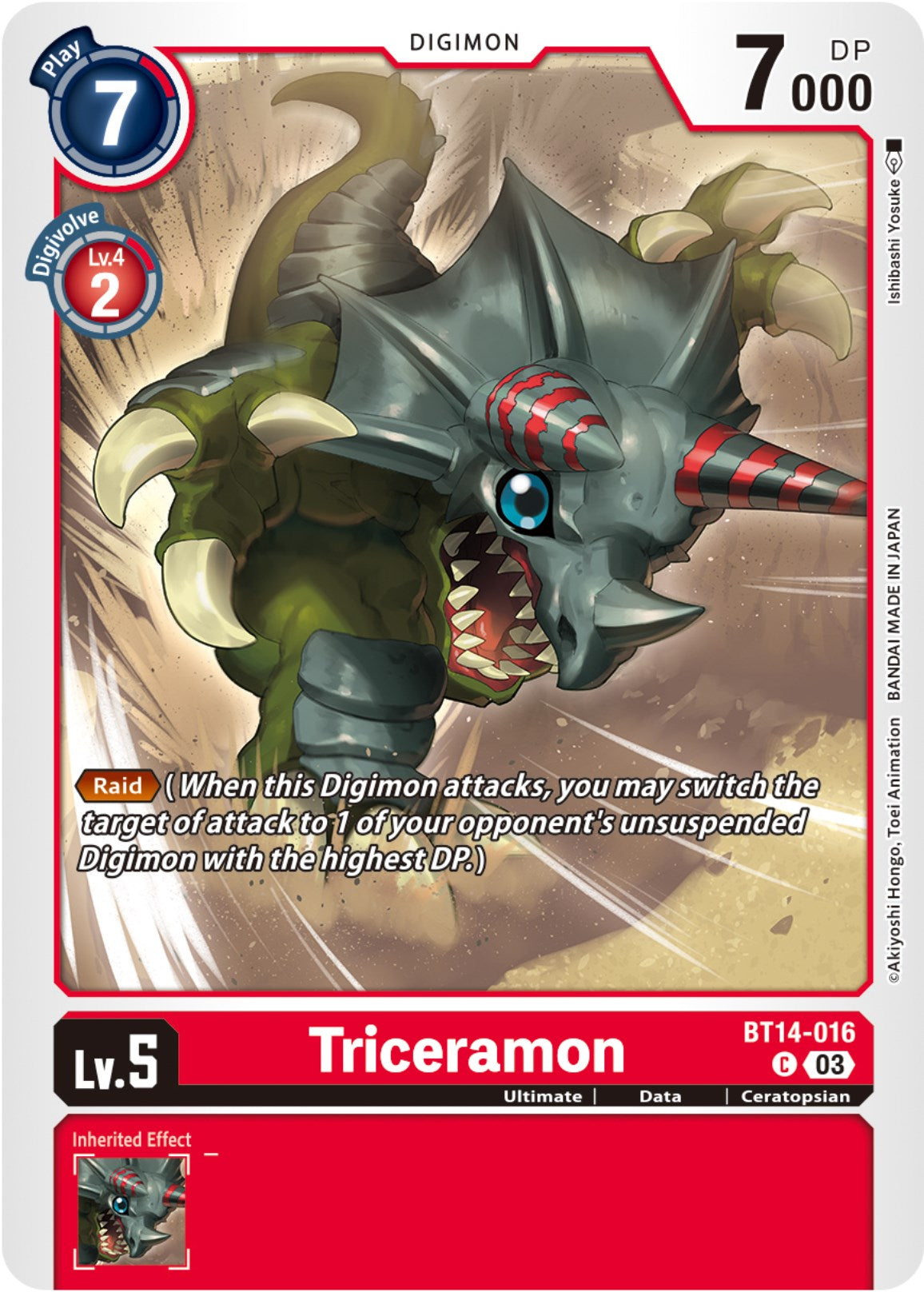 Triceramon [BT14-016] [Blast Ace] | Tables and Towers