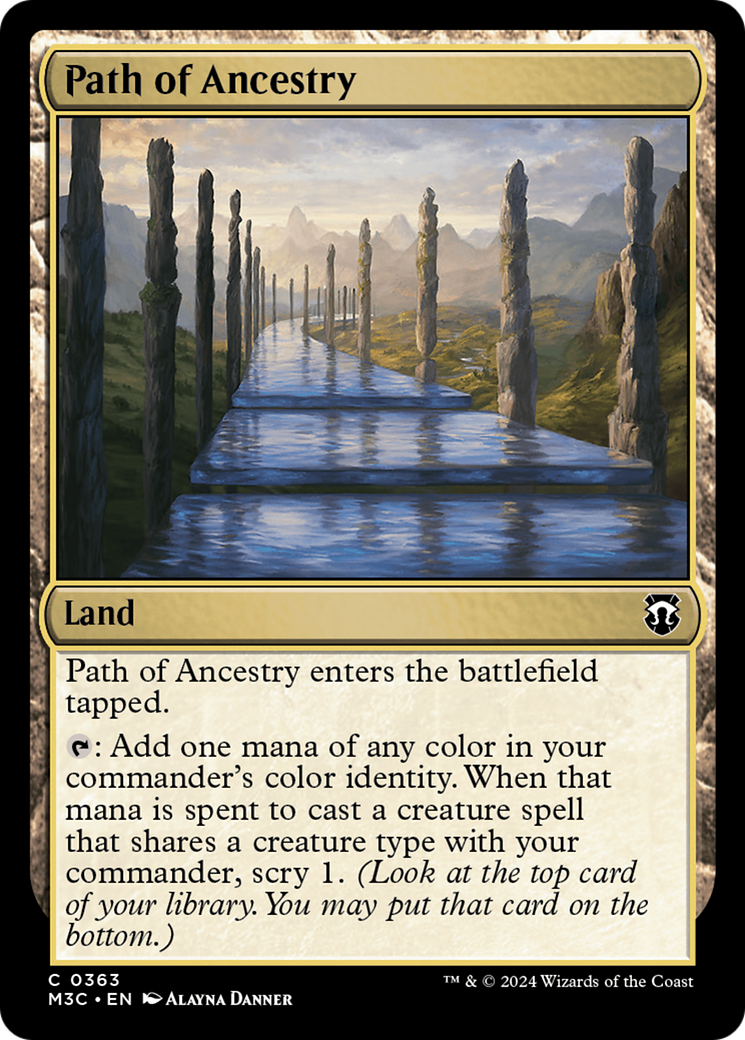 Path of Ancestry (Ripple Foil) [Modern Horizons 3 Commander] | Tables and Towers