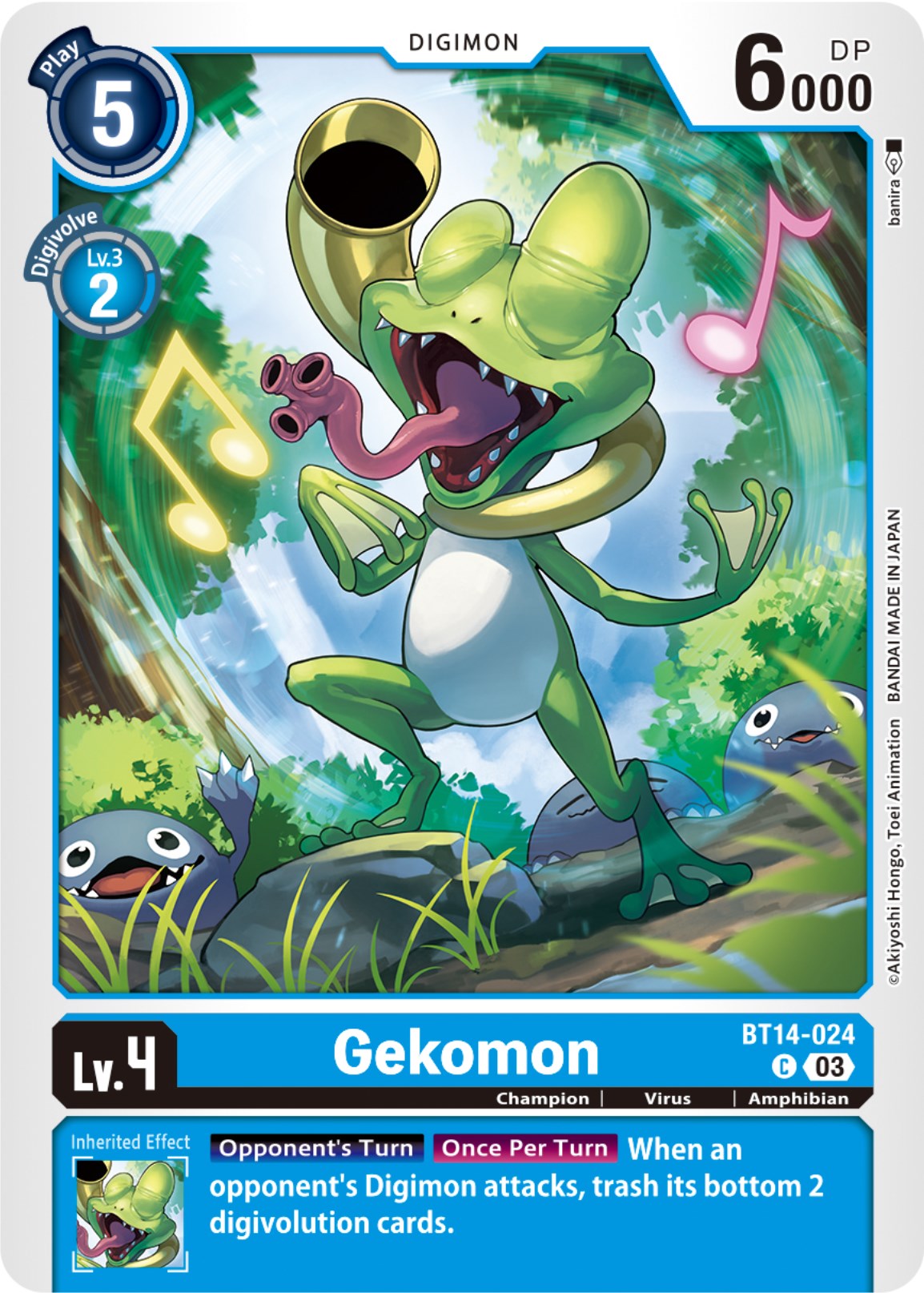 Gekomon [BT14-024] [Blast Ace] | Tables and Towers