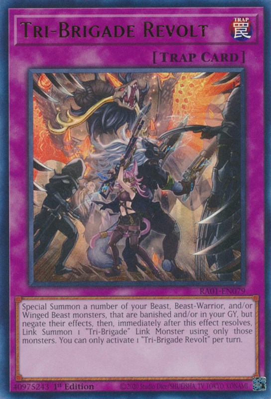 Tri-Brigade Revolt [RA01-EN079] Ultra Rare | Tables and Towers