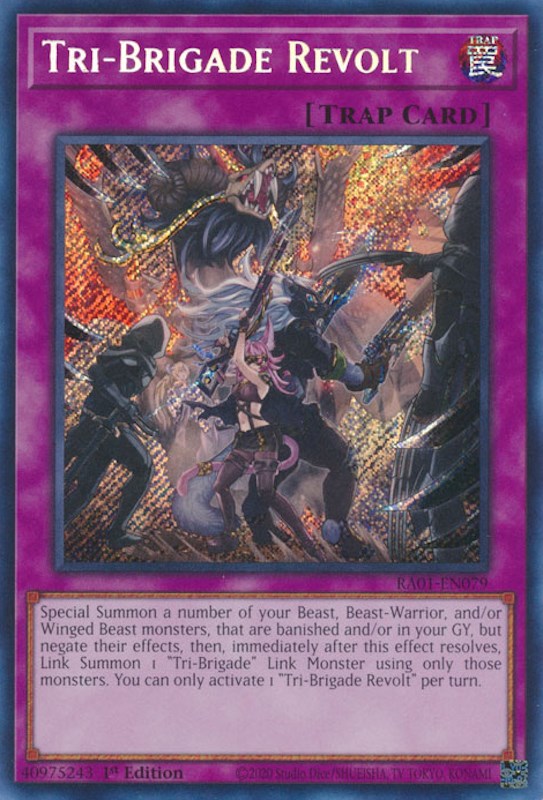 Tri-Brigade Revolt [RA01-EN079] Secret Rare | Tables and Towers