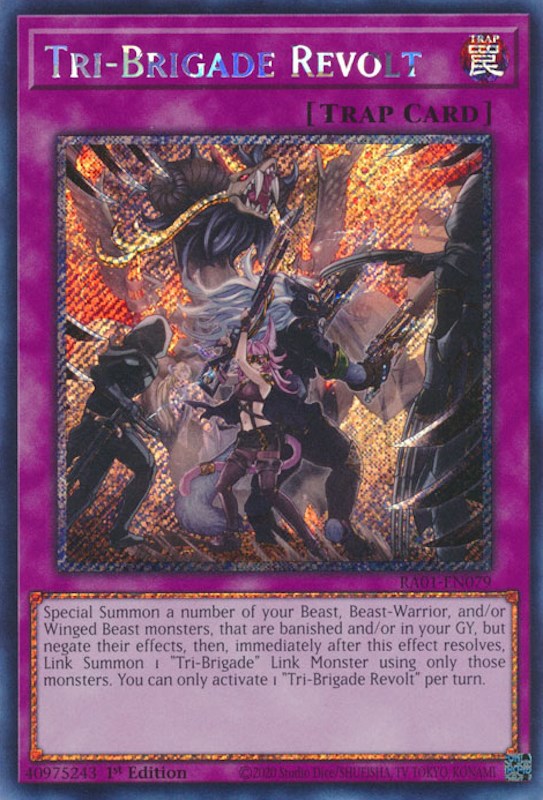 Tri-Brigade Revolt [RA01-EN079] Platinum Secret Rare | Tables and Towers