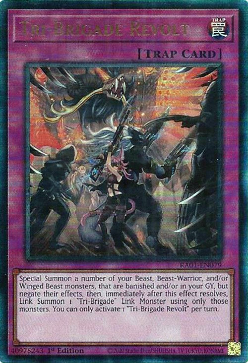 Tri-Brigade Revolt [RA01-EN079] Prismatic Ultimate Rare | Tables and Towers