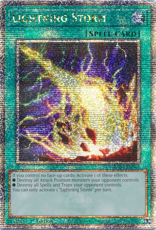 Lightning Storm [RA01-EN061] Quarter Century Secret Rare | Tables and Towers