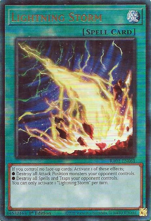 Lightning Storm [RA01-EN061] Prismatic Ultimate Rare | Tables and Towers