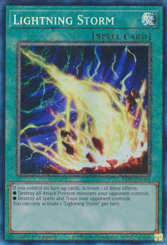 Lightning Storm [RA01-EN061] Prismatic Collector's Rare | Tables and Towers