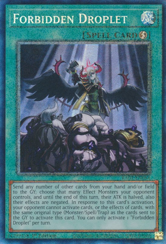 Forbidden Droplet [RA01-EN064] Prismatic Collector's Rare | Tables and Towers