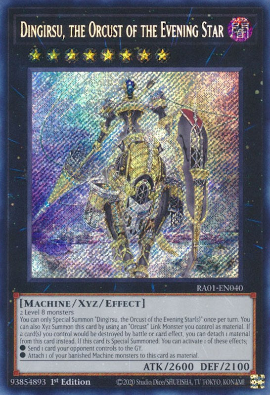 Dingirsu, the Orcust of the Evening Star [RA01-EN040] Secret Rare | Tables and Towers