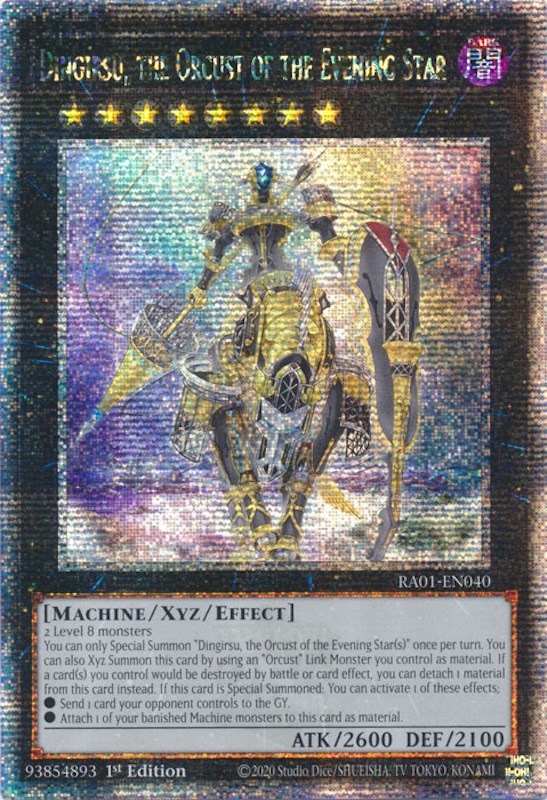 Dingirsu, the Orcust of the Evening Star [RA01-EN040] Quarter Century Secret Rare | Tables and Towers