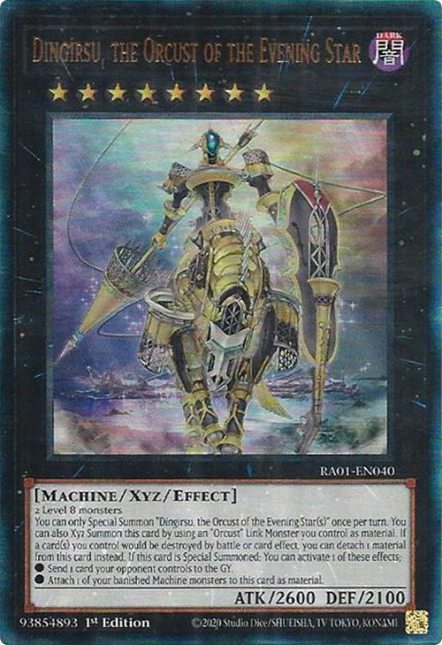 Dingirsu, the Orcust of the Evening Star [RA01-EN040] Prismatic Ultimate Rare | Tables and Towers