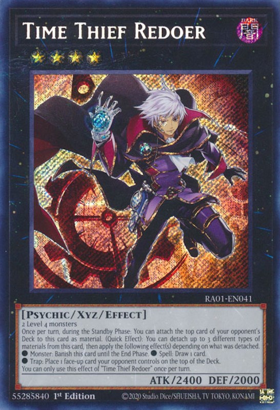 Time Thief Redoer [RA01-EN041] Secret Rare | Tables and Towers