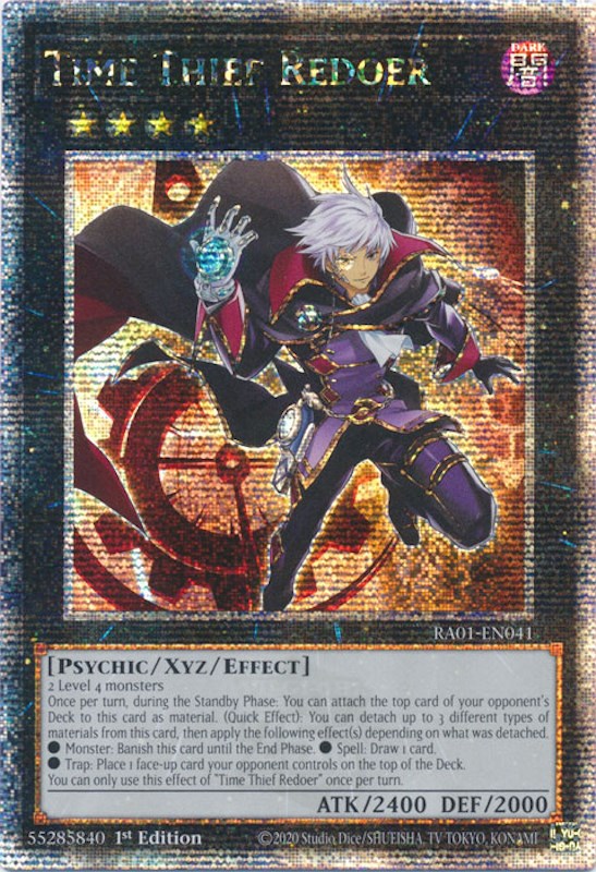 Time Thief Redoer [RA01-EN041] Quarter Century Secret Rare | Tables and Towers