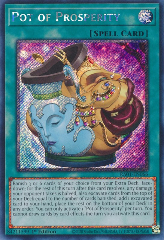 Pot of Prosperity [RA01-EN066] Platinum Secret Rare | Tables and Towers