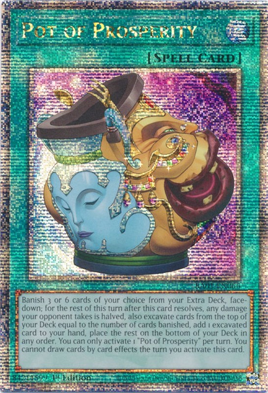 Pot of Prosperity [RA01-EN066] Quarter Century Secret Rare | Tables and Towers