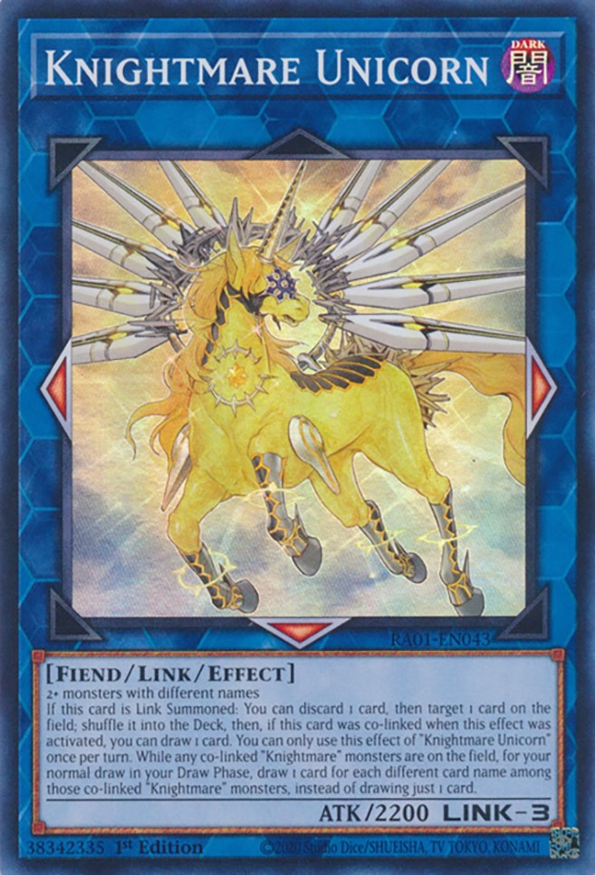 Knightmare Unicorn [RA01-EN043] Super Rare | Tables and Towers