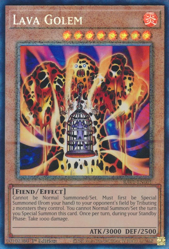 Lava Golem [RA01-EN001] Prismatic Collector's Rare | Tables and Towers