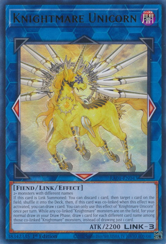 Knightmare Unicorn [RA01-EN043] Ultra Rare | Tables and Towers