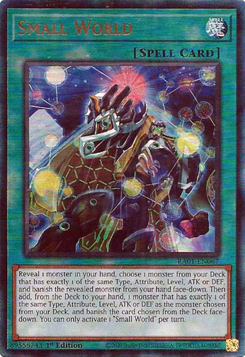 Small World [RA01-EN067] Prismatic Ultimate Rare | Tables and Towers