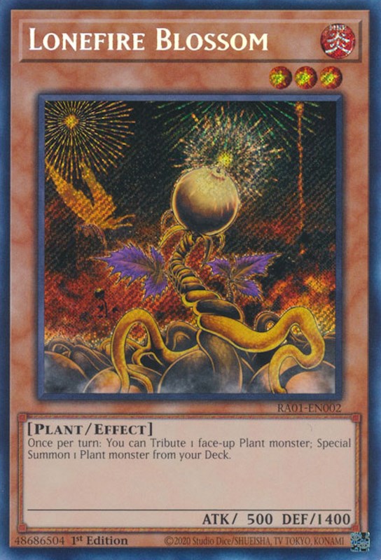 Lonefire Blossom [RA01-EN002] Secret Rare | Tables and Towers