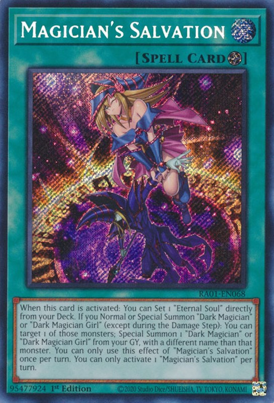 Magician's Salvation [RA01-EN068] Secret Rare | Tables and Towers