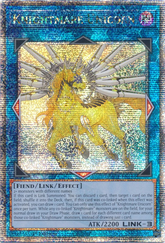 Knightmare Unicorn [RA01-EN043] Quarter Century Secret Rare | Tables and Towers