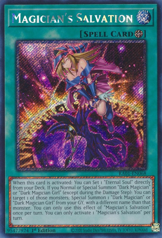 Magician's Salvation [RA01-EN068] Platinum Secret Rare | Tables and Towers