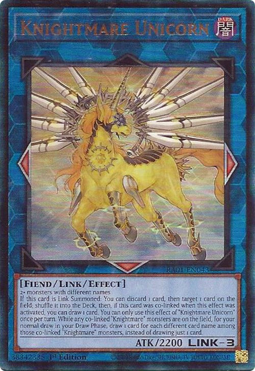 Knightmare Unicorn [RA01-EN043] Prismatic Ultimate Rare | Tables and Towers