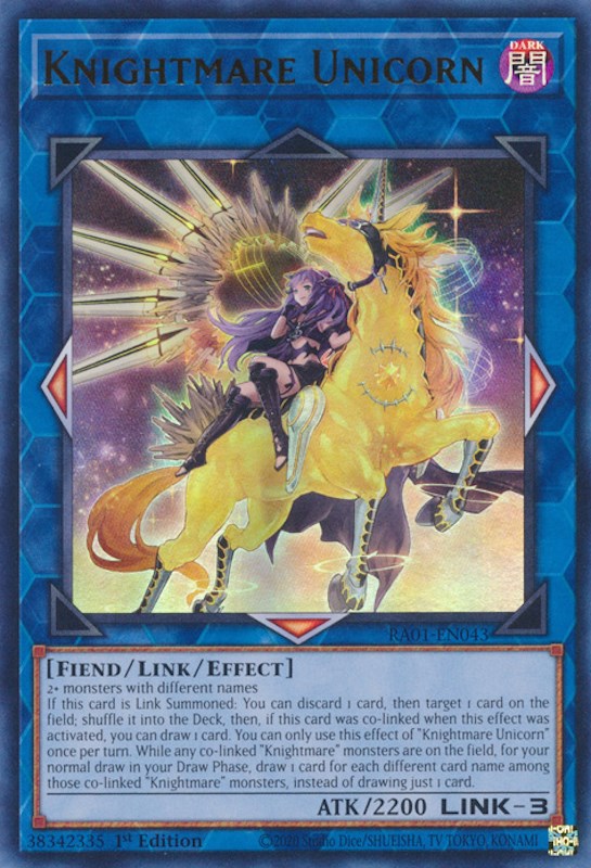 Knightmare Unicorn (Alternate Art) [RA01-EN043] Ultra Rare | Tables and Towers