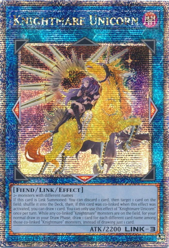 Knightmare Unicorn (Alternate Art) [RA01-EN043] Quarter Century Secret Rare | Tables and Towers