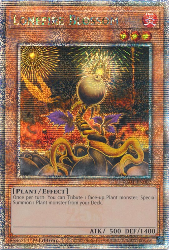 Lonefire Blossom [RA01-EN002] Quarter Century Secret Rare | Tables and Towers