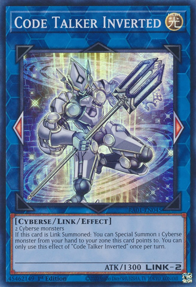 Code Talker Inverted [RA01-EN045] Super Rare | Tables and Towers