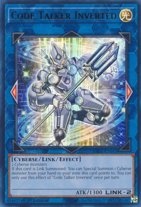 Code Talker Inverted [RA01-EN045] Ultra Rare | Tables and Towers